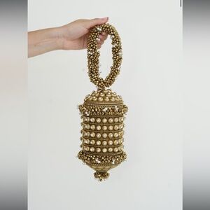 Ramla Shimmer Lantern Bag